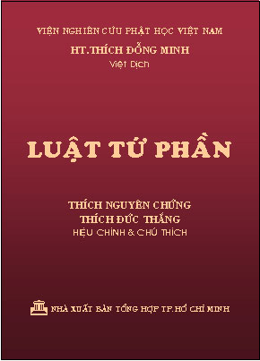  LUẬT TỨ PHẦN  四分律  -   HT THÍCH ĐỖNG MINH Việt dịch
