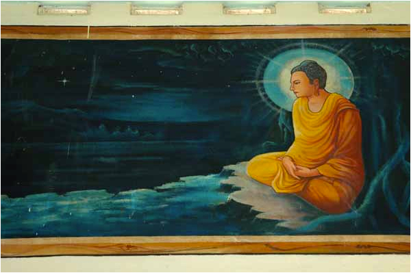 Tranh vẽ đức Phật thành đạo